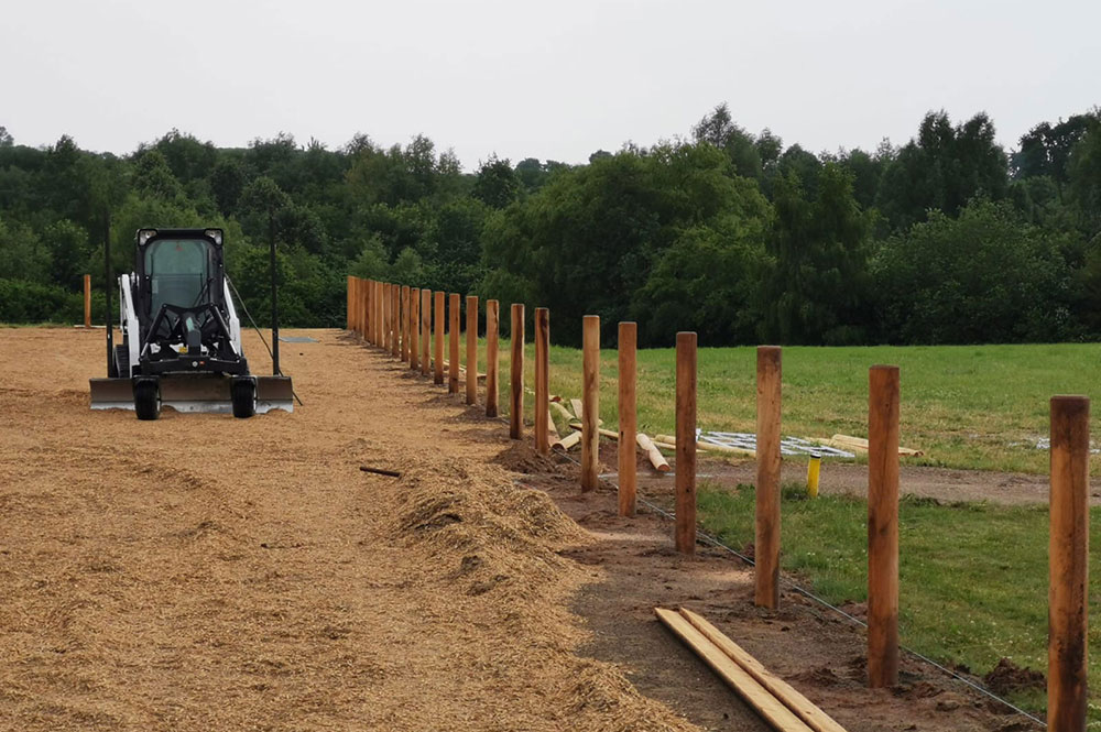 Pferdezaun-Bau - Reitplatzeinfassung